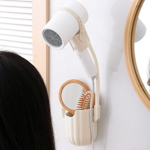 Hwkond Hair Dryer with Diffuser, Home Bathroom Punch-free Cactus Hair Dryer Bracket Functional Wall-mounted Rack Bathroom Storage Rack Clearance Sale