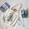 thumbnail image 4 of Bolsa de yute estampada vintage, bolsa de yute, bolsa de compras, lona, 4 of 6