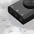 thumbnail image 2 of ziyahi Portable USB External Sound Card 2-in-1 Microphone Earphone Adapter, 2 of 9