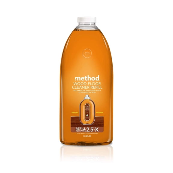 Method Squirt Mop Hardwood Floor Cleaner Refill, Almond, 68 Ounce