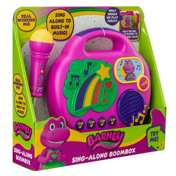 Barney Sing Along Boombox with Microphone for Preschool