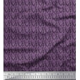 thumbnail image 1 of Soimoi Purple Rayon Fabric Wild Animal Skin Small Print Fabric by Yard 56 Inch Wide, 1 of 3