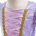 thumbnail image 4 of Girls Princess Dress Female Sequins Puff Sleeve Birthday Fancy Dress Up for 3-9Y, 4 of 7