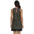 thumbnail image 3 of PrettyGuide Women's Sparkly Sequin Mini Dress Shimmer Loose Short Shift Cocktail Party Dress with Fringe Hem, 3 of 7