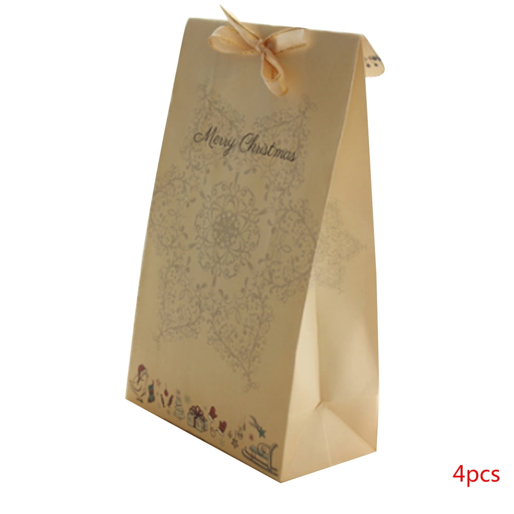 10PCS Waxed Kraft Paper Bag Home Candy Food Package Storage Pouch Wedding Favor 