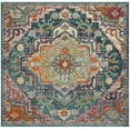 thumbnail image 2 of SAFAVIEH Crystal Debra Southwestern Area Rug, Teal/Rose, 4' x 4' Square, 2 of 9