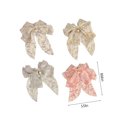 thumbnail image 3 of LSLJS 4 Pcs Silk Satin Hair Bows Set for Women, Ribbon Bow Hair Clip Oversized Long Tail Bowknot Barrettes with Pearl Design Cute sweetness Hair Accessories Valentines Gifts Soft Hairpin for Girls, 3 of 8
