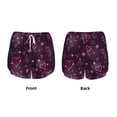 thumbnail image 3 of Pofeuu Snowflakes and Hearts Print Women's Athletic Shorts Running Workout Shorts Tummy Control Quick Dry Gym Shorts with Pockets Double layer sports shorts-X-Large, 3 of 7