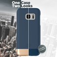 thumbnail image 3 of Samsung Galaxy S7 EDGE Case, Encased (SlimShield Series) Ultra Thin Hybrid Cover (Blue), 3 of 6