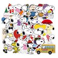 thumbnail image 2 of Pegatinas Classic Snoopys Anime, 50 unidades, PVC, impermeables, 2 of 3