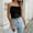 Black, variant on Spaghetti Straps Stretch Vest Thin Strap Tank Tops Tank Tops for Women Going Out Cami Breathable Stretch Fitted Sleeveless Camisole Top Sleeveless Tank Stretch Camisole Khaki L
