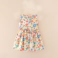 thumbnail image 5 of CYRBOKO Girls Sundresses, Sleeveless Printed A-line Casual Summer Dresses Pink Size 11-12 T, 5 of 5