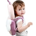 thumbnail image 4 of Almohada protectora para la cabeza del bebé, alta seguridad, a prueba de golpes, transpirable, cómoda, reposacabezas para niños pequeños, para el hogar, cinturón horizontal de abeja rosa, 4 of 14