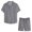 Black, variant on Vedolay Short Outfits For Men Summer 2 Piece Shirt and Shorts Set Printed Sports Hawaii Beach Style Two Piece Set,Yellow 3XL