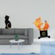 thumbnail image 2 of Estatua de gato de resina, figura decorativa, escultura animal, adorno coleccionable para entrada, estantería, sala de estar, dormitorio, escritor, 2 of 8