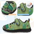 thumbnail image 4 of Uourmeti Green Trucks Shoes for Boys Size 11.5 Slip On Sneakers Big Little Kids Lace up Running Tennis Shoes with Hook & Loop Lightweight Cars Costume Sneaker, 4 of 7