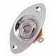 thumbnail image 1 of Oval Indented Jack Output Plate Jackplate And Socket For Mono Electric Guitar, Silver, 1 of 4