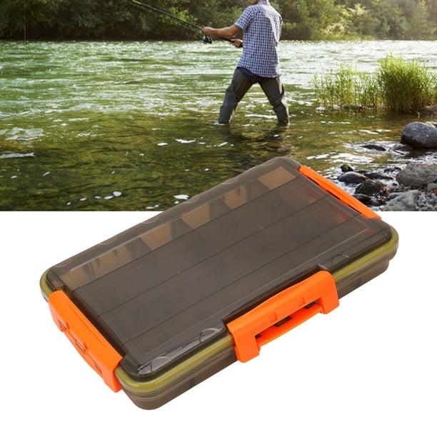 Fishing Tackle Box, Large Capacity Adjustable Baffle Design
