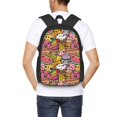 thumbnail image 4 of Fuzoiu Fruit-Flavored Ice-Cream Print Large Capacity Backpack,Travel Backpack,Laptop Bag,College School Rucksack Bag,for School, Travel & Outdoor Activities, 4 of 6