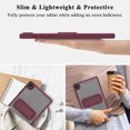 thumbnail image 6 of TECH CIRCLE for Samsung Galaxy Tab A8 Case 10.5" 2022 Release (Model SM-X200), Clear Back Cover Case with Kickstand, Slim Thin Lightweight, Silicone/Plastic Protective Transparent Case, Winered, 6 of 7