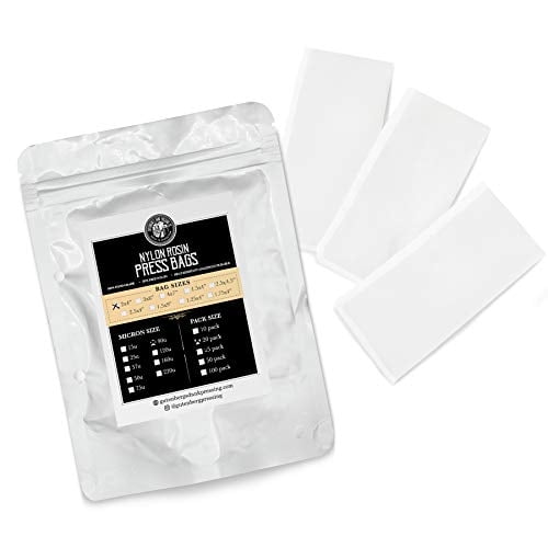 Bolsas de Prensado de Resina Gutenberg's Dank Pressing Co 2 x 4 pulgadas 20 unidades