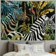 thumbnail image 2 of Shiartex  Tropical Tapestries Wall Hanging Rainforest Backdrop Jungle Forest Tree Plant Wild Animal Birds Aesthetic Tapestry for Men Women Home Dorm Office 40x30inch, 2 of 6