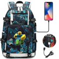 thumbnail image 2 of Mochila De Juego impermeable para niño y niña, morral femenino de viaje para escuela, bolso para ordenador portátil con carga USB, 2 of 4