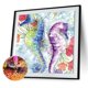 thumbnail image 2 of Cuadros Decorativos Kit de pintura de diamante de taladro redondo completo de caballito de mar DIY 5D artesanía de mosaico (E797) Likrtyny embutido en tela, 2 of 6