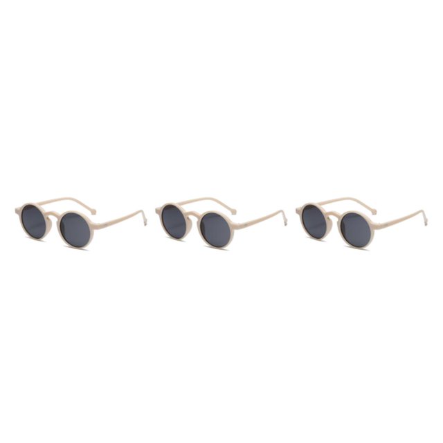 Thinsony 1/2/3/5 Pcs Élégant et Léger Rond pour Femmes Protection et Ajustement Confortable Matériaux C05 beige 3 Pcs
