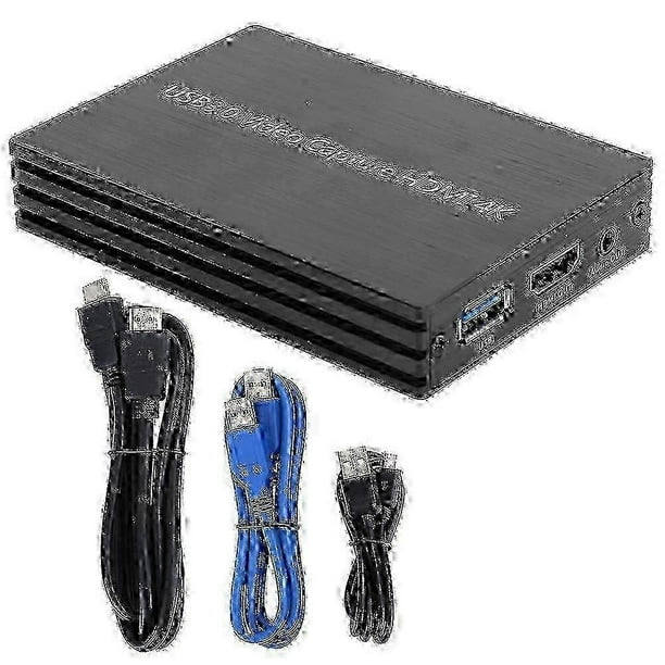 S300 4K HDMI Capture Card USB 3.0 Driver Free Live Streaming Game Microphone HD 1080P Loop Recording Video Box