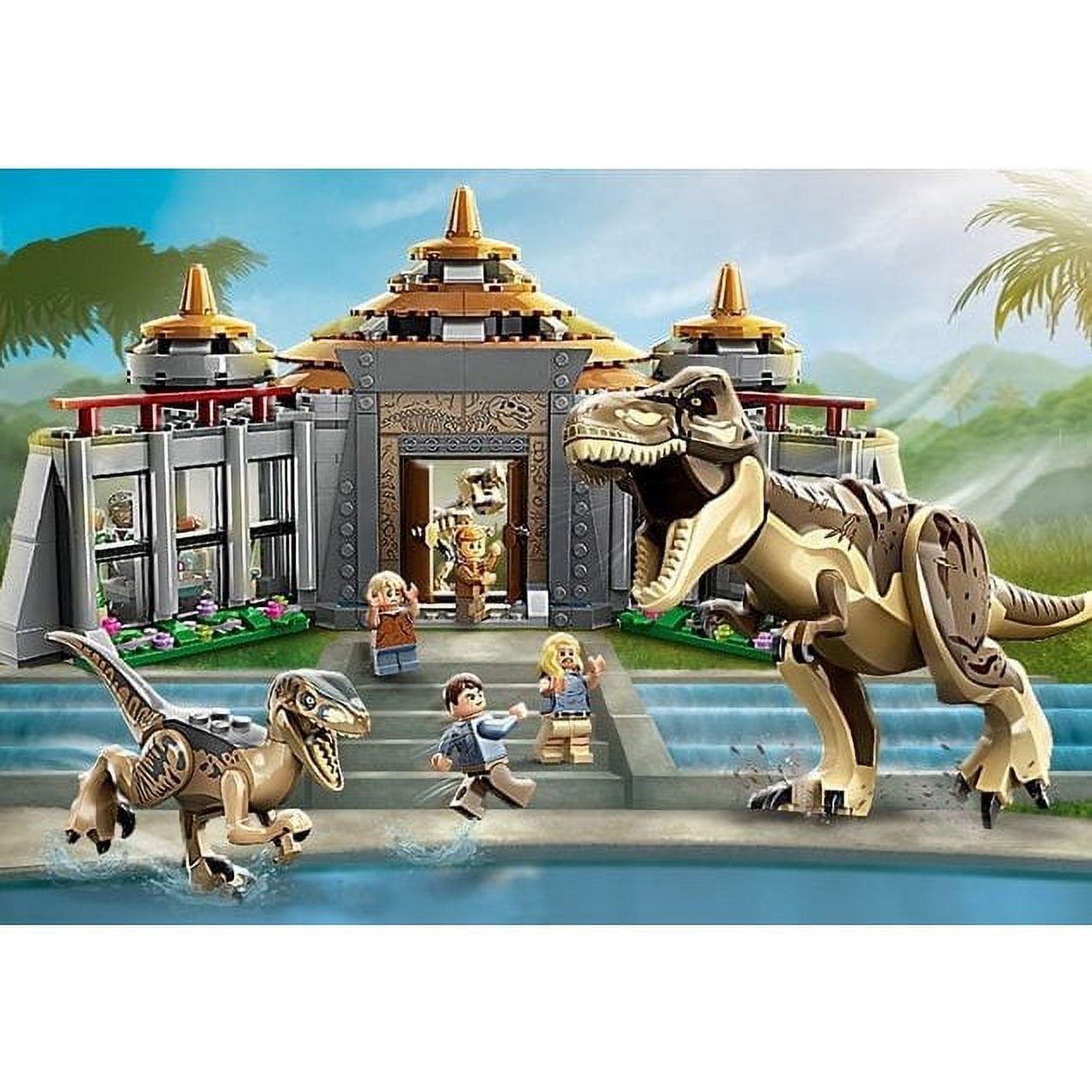 Lego Jurassic Park Visitor Center: T. rex & Raptor Attack 76961