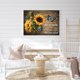 thumbnail image 3 of (SZX1092-2) Hilo algodón ecológico bordado 11CT 3 hebras tela blanca 50*40cm girasol mariposa y texto kit punto cruz serie bodegón, 3 of 9
