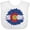 AA-White, variant on Inktastic Colorado Flag Sunflower Boys or Girls Baby Bib