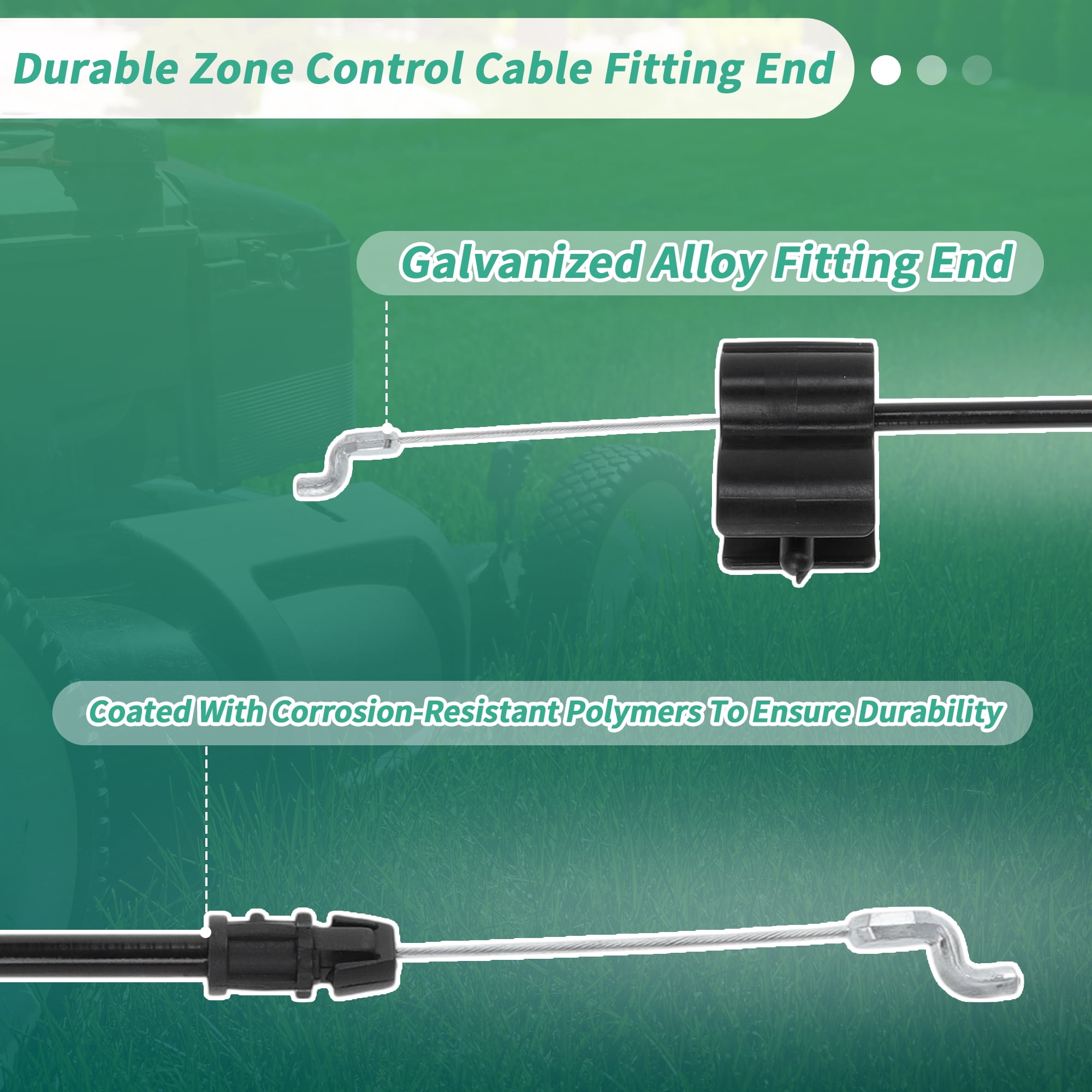 Unique Bargains Lawn Mower Zone Control Cable for Husqvarna