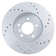 thumbnail image 5 of TRQ Front and Rear Performance Brake Rotors Set Premium G-Coated Cross Drilled & Slotted Fits Select 2001-2005 BMW 325xi, 5 of 8