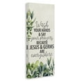 thumbnail image 4 of Stupell Industries Jesus & Germs Hygiene Bath & Laundry Painting Wrapped Canvas Art Print Wall Art, 10 x 24, 4 of 8