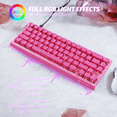 thumbnail image 6 of ATTACK SHARK X68 HE 8000Hz Rapid Trigger Keyboard, 0.01mm RT Accuracy Wired Gaming Keyboard with Magnetic Switch, Adjustable Actuation, Rapid Trigger, Snap Tap, RGB Lighting for PC/Mac, Ruby, 6 of 9