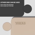 thumbnail image 2 of 10mm Large Yoga Mat (6'x 4') with Soft Fabric - Extra Long and Wide 72 x 48 x 0.4 inches, Non-Slip Surface, Eco-Friendly, Thick Wide Yoga Mat for Home Workouts or Gym Fitness .Beige＋Black, 2 of 6