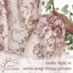 thumbnail image 5 of Cortinas de Cocina JINCHAN de Lino con Estampado Floral, 60 cm, Rojo Navideño, 2 Paneles, 5 of 9