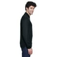 thumbnail image 3 of CORE365 88192 Men's Pinnacle Performance Long Sleeve Piqué Polo-Black-XL, 3 of 3