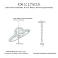 thumbnail image 5 of Rosec Jewels - Lab Grown Diamond Circle Engagement Ring with Halo (EF-VS Quality), 14K White Gold, US 10.00, 5 of 8