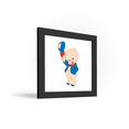 thumbnail image 2 of Gallery Pops Looney Tunes - Classic Porky Pig Wall Art, Black Framed Version, 12" x 12", 2 of 5