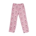 thumbnail image 2 of Hearthz Halloween Mens Flannel Pajama Pants Plush Fuzzy Men's Pajama Pants for Family Warm Cozy Pj Bottoms Lounge Pants Fleece Pajama Pants, 2 of 8