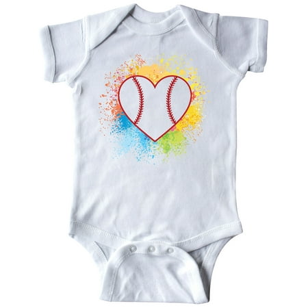 

Inktastic Baseball Sports Heart Gift Baby Girl Bodysuit