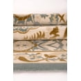 thumbnail image 5 of Ladole Rugs Abstract Traditional Pattern Turkish Beige Blue White Contemporary Area Rug Carpet, 7x10 (6'5" x 9'5", 200cm x 290cm), 5 of 5