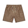 thumbnail image 1 of Mens Pantalones Casuales Raya Impresión Cordón Cortos de Cintura Elástica, Pantalones de Cintura Elástica para Hombre, 1 of 7