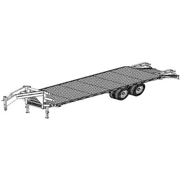 5225 Trailer Plan 102 x25 Tandem Gooseneck Flatbed 