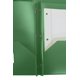 thumbnail image 5 of School Smart Carpeta de polietileno de dos bolsillos, pesada, con cierres, color verde, paquete de 25, 5 of 5