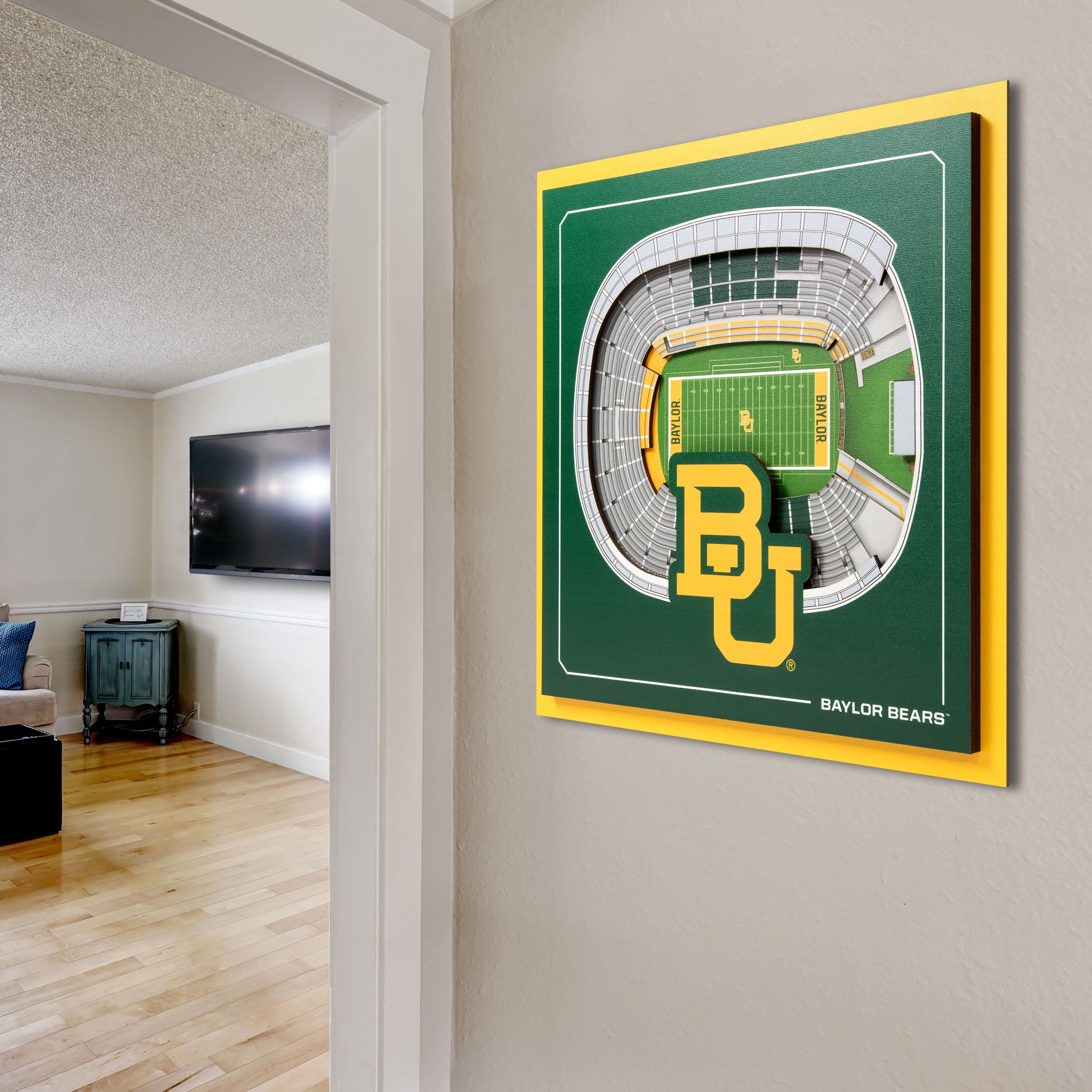 YouTheFan NCAA Baylor Bears Stadium Series 3D Wall Art
