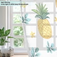 thumbnail image 4 of Yayeee Window Curtains Light Filtering 63"x42" Grommet Panel Pair Home Living Room Decor, Pineapple, 4 of 7